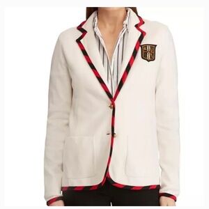 Lauren Ralph Lauren Collegiate Knit Blazer Size XXL